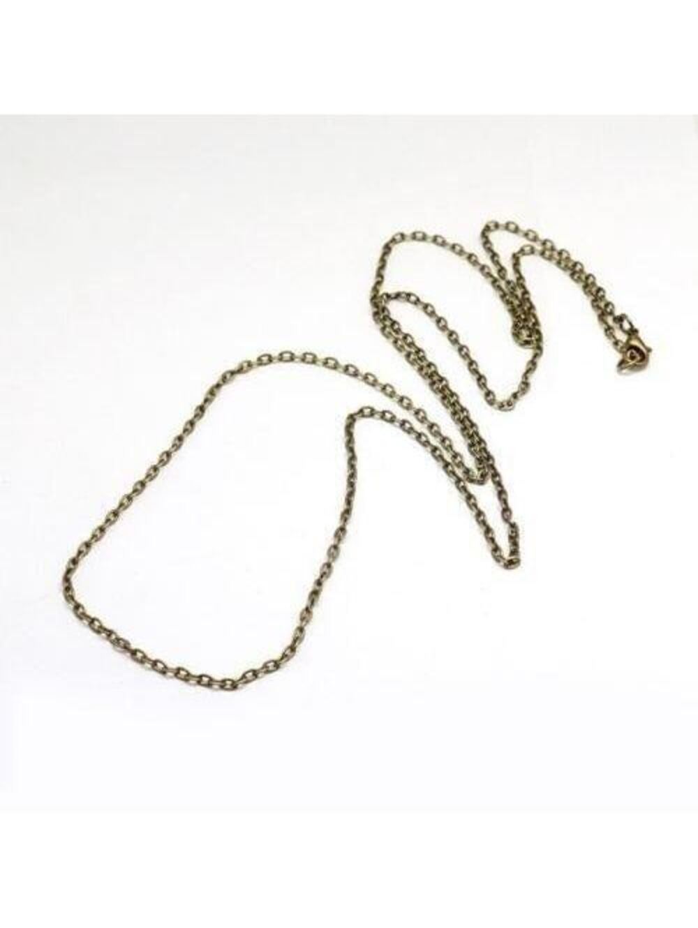 Steampunk Brass 32" Long Chain Necklace